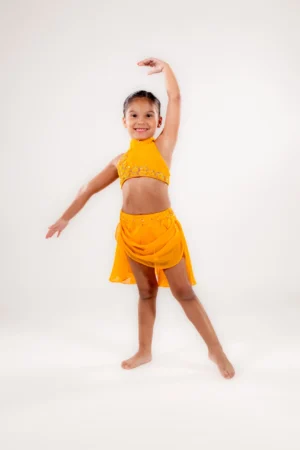 Radiant Rhythm – Yellow Sequin 2-Piece Set