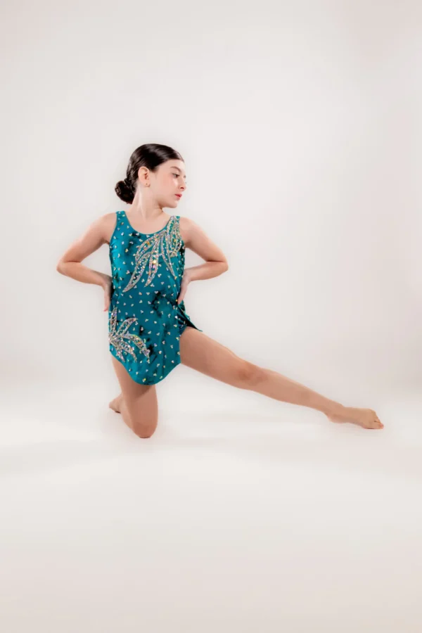 Emerald Crystal Performance Leotard