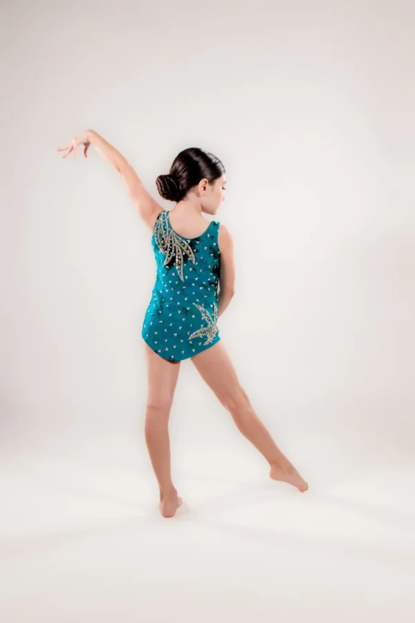 Emerald Crystal Performance Leotard - Image 2