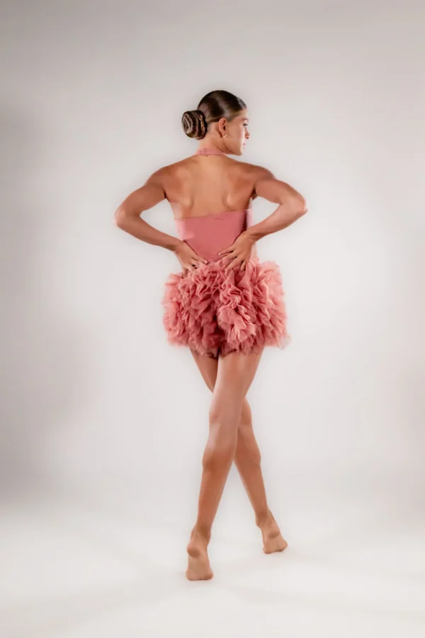 Rosé Reverie in Ruffle Tulle - Image 2